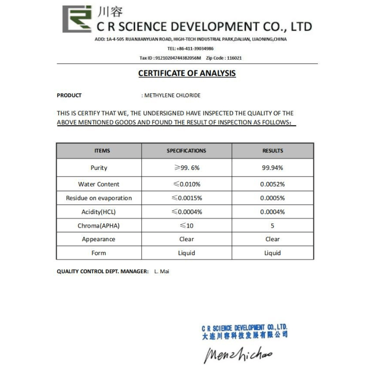 How Is Methylene Chloride Made